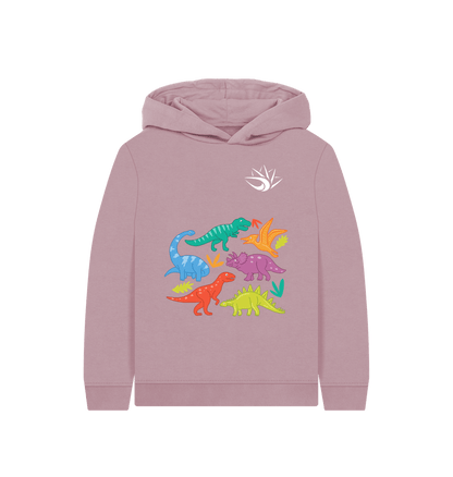 Mauve Dinosaur Hoodie