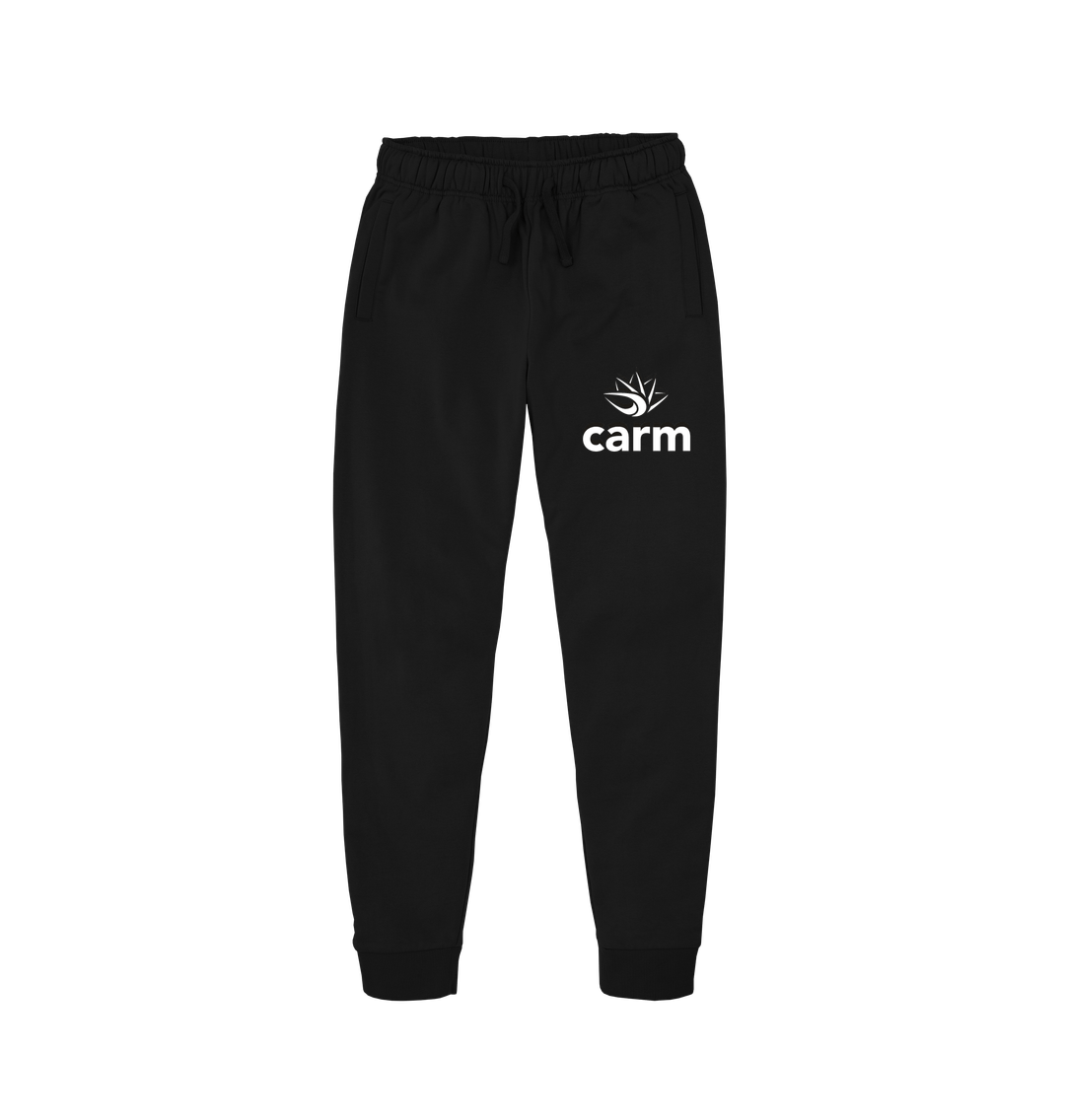 Black Carm Mini Print Joggers Black