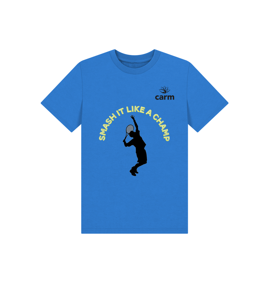 Bright Blue Printed Kids T-Shirt
