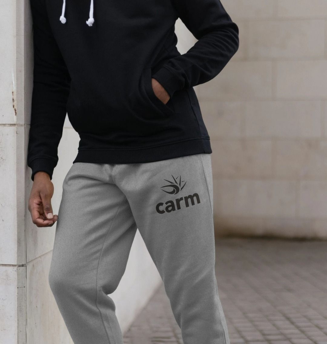 Carm Mini Print Joggers Grey